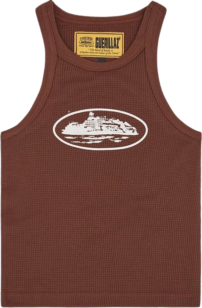 Corteiz Alcatraz Tank Top Brown