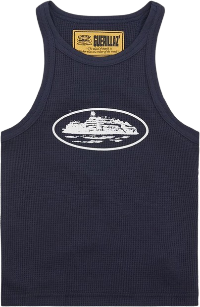 Corteiz Alcatraz Tank Top Blue