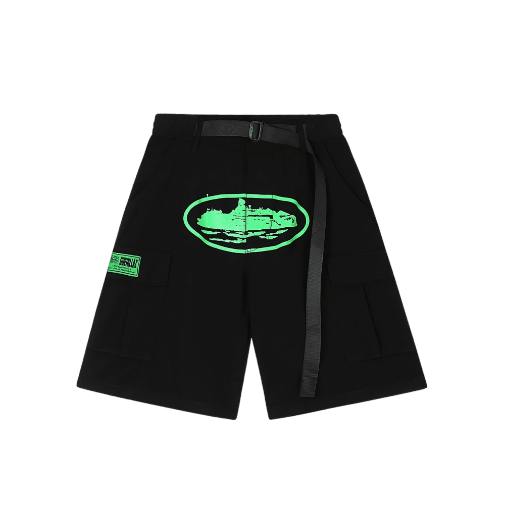 Alcatraz Cargo Black Shorts