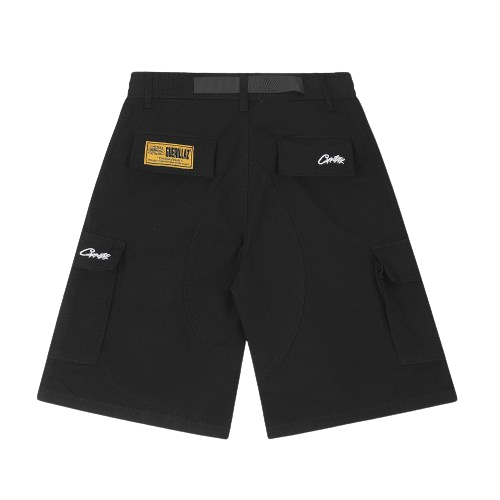 Alcatraz Cargo Black Shorts