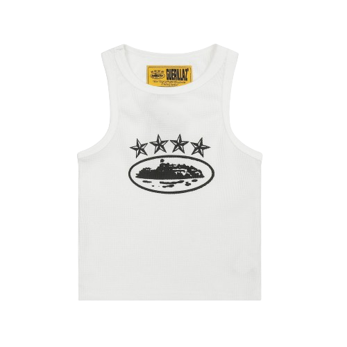 Alcatraz 4 Starz White Tank Top