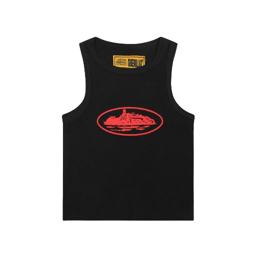 Alcatraz Black Red Tank Top