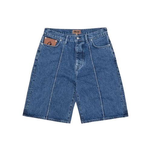 Corteiz C-Star Denim Jorts Faded Blue