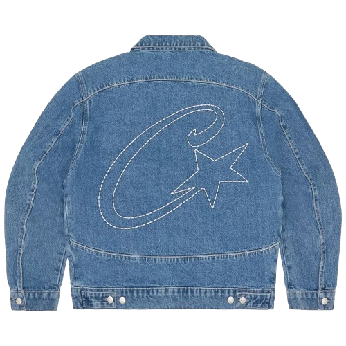 Corteiz C-Star Denim Trucker Jacket Blue