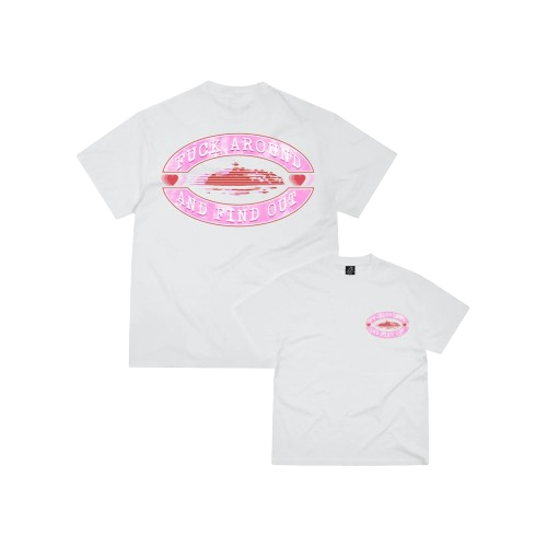 Corteiz Fuck Around Tee Pink