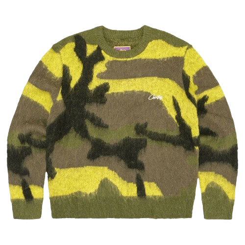 Corteiz Mohair Knit Gutta Camo