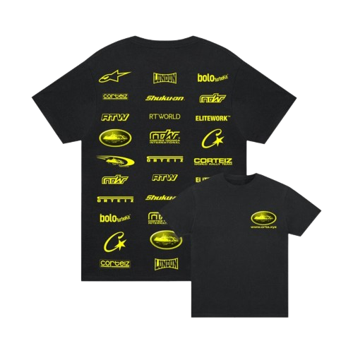 Corteiz Rally Vinylz Tee Black