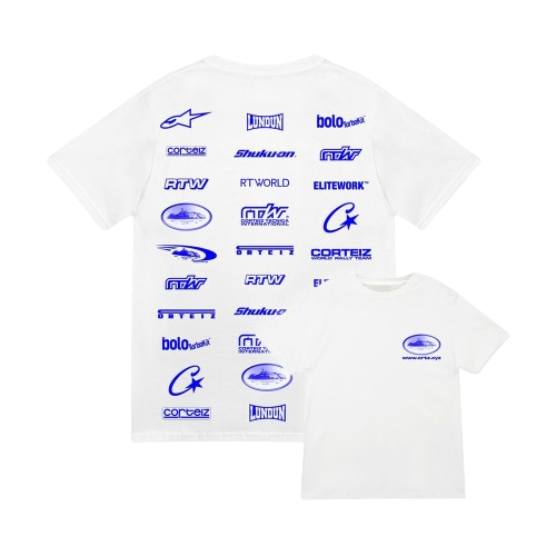 Corteiz Rally Vinylz Tee White