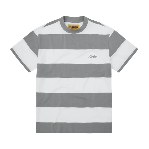 Corteiz Striped Tee Grey