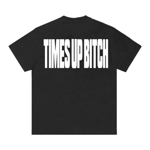 Corteiz Times Up Tee Black