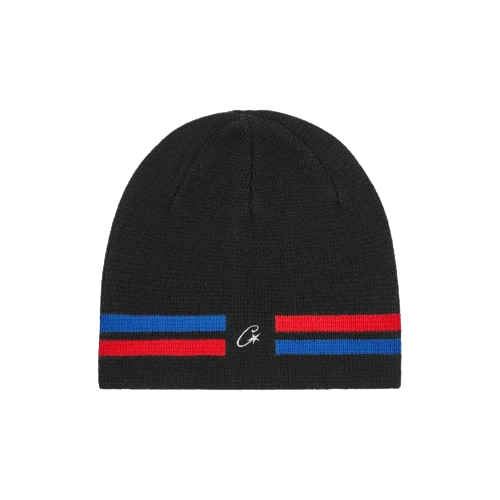 Corteiz VVS Knit Beanie Black/Red/Blue