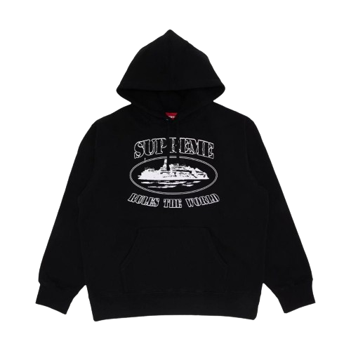 Supreme Corteiz Rules The World Hoodie Black