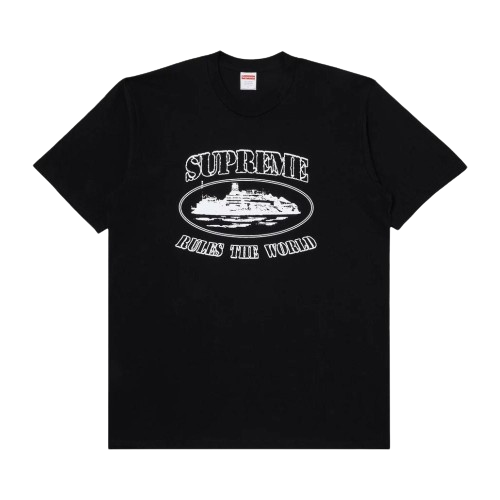 Supreme Corteiz Rules The World Tee Black